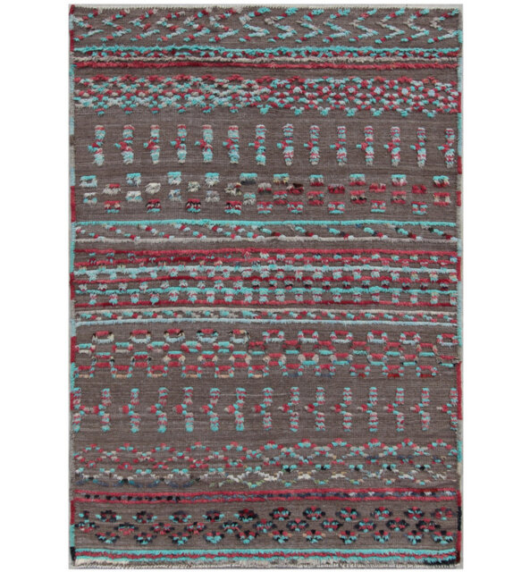 Geometric Hand Knotted 177cm X 256cm Area Rug