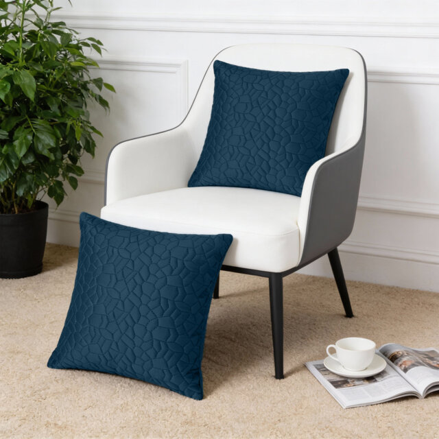 Luxury Pebble Velvet Cushion Cover Set Of 2 – Soft Textured Decorative Throw Pillow Cover For Sofa, Chair & Living Room Décor