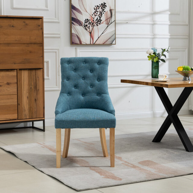 Set of 2 Ravenna Upholstered Fabric Dining Chair