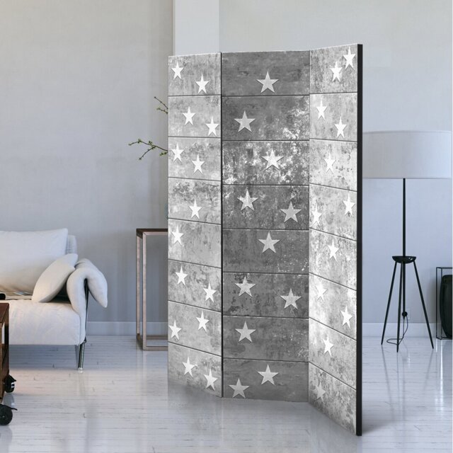 Stars on Concrete Room Divider