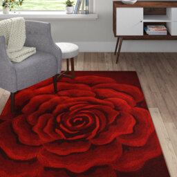 Sevilla Hand Tufted Wool Red Rug