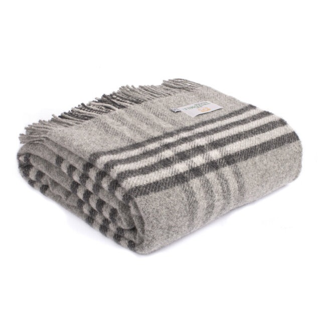 Lifestyle Hex Check Throw Plain Weave / Muslin Throw Blanket