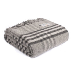 Lifestyle Hex Check Throw Plain Weave / Muslin Throw Blanket