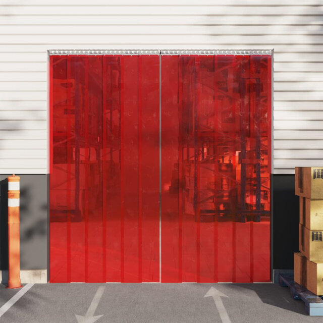 Plastic Sheer Door Curtain Single Panel