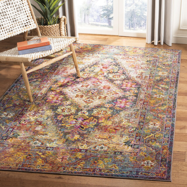 Esponga Oriental Indoor / Outdoor Area Rug