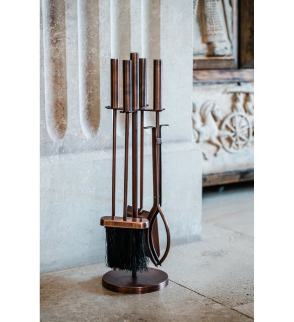 Crivello 5 Piece Copper Fireplace tool or tool Set