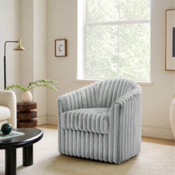 Aunna 78.2Cm Wide Swivel Barrel Chair