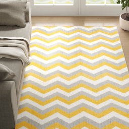 Ezekiel Handwoven Wool Yellow Rug