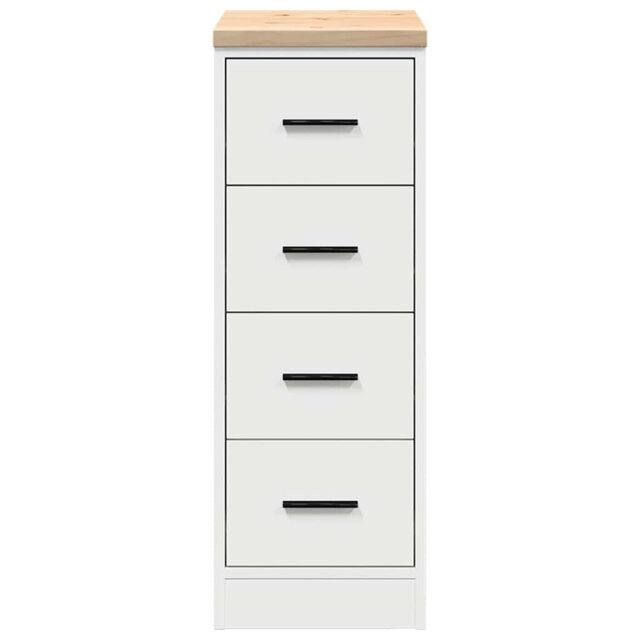 Solid Wood Single Storage Cabinet ( 85cm H x 30cm W x 51cm D)