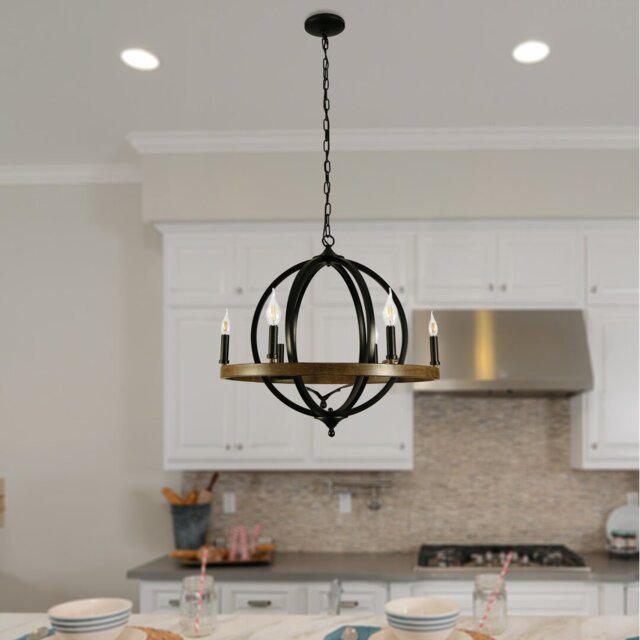 Mike 6 - Light Candle Style Chandelier