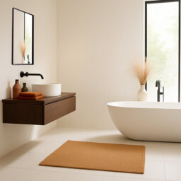 Mood Premium Rectangular Bathroom Mirror Framed Wall Mounted, Recessed Rectangle Frame Modern & Stylish