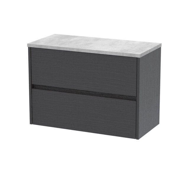 80cm Wall Mounted Single Bathroom Vanity Base Only