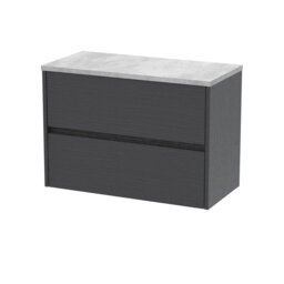 80cm Wall Mounted Single Bathroom Vanity Base Only