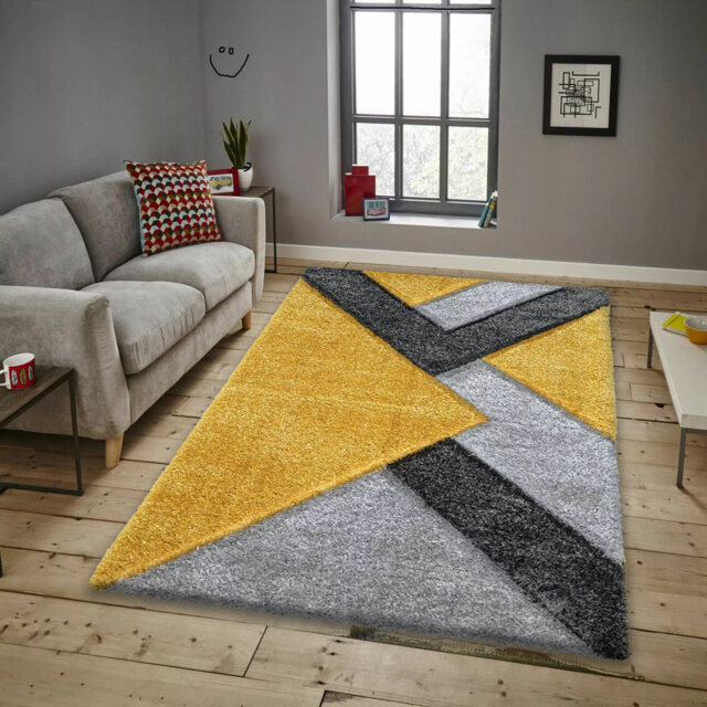 Modern 3D Shaggy Rugs Geometric Carved Design Large Area Rugs Soft Thick Fluffy Rug For Living Room Bedroom Small Floor Mats