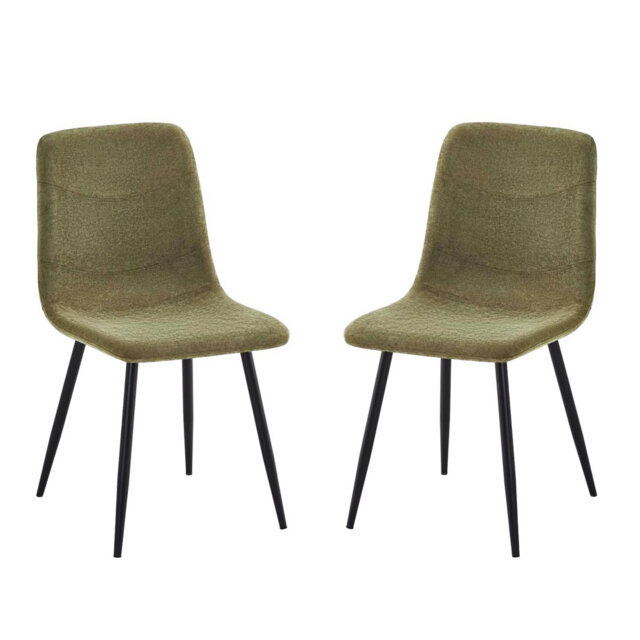 Fabric Upholstered Metal Side Chair