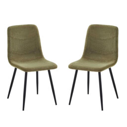 Fabric Upholstered Metal Side Chair