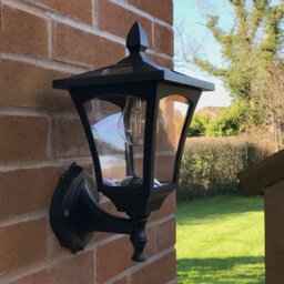 Byres LED Solar Powered Outdoor Wall Lantern