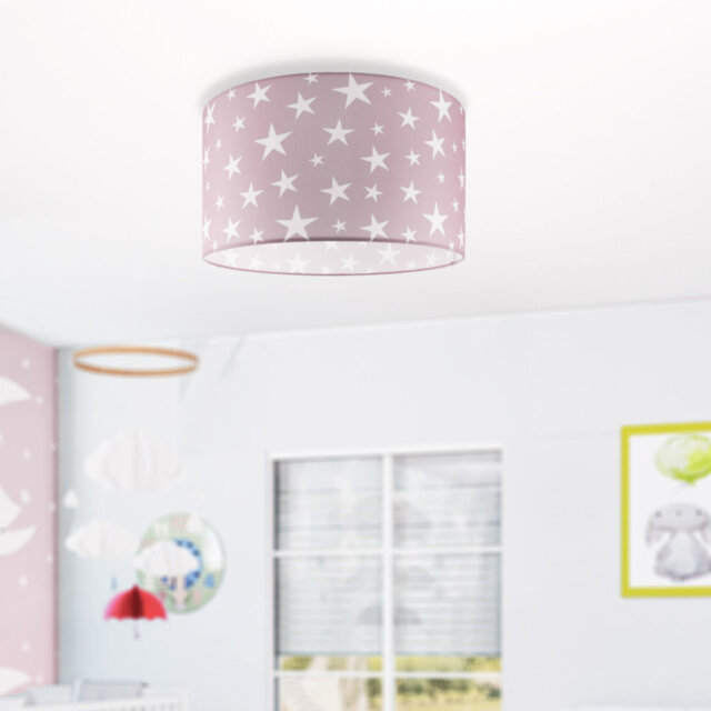 Caudillo Fabric Flush Ceiling Light