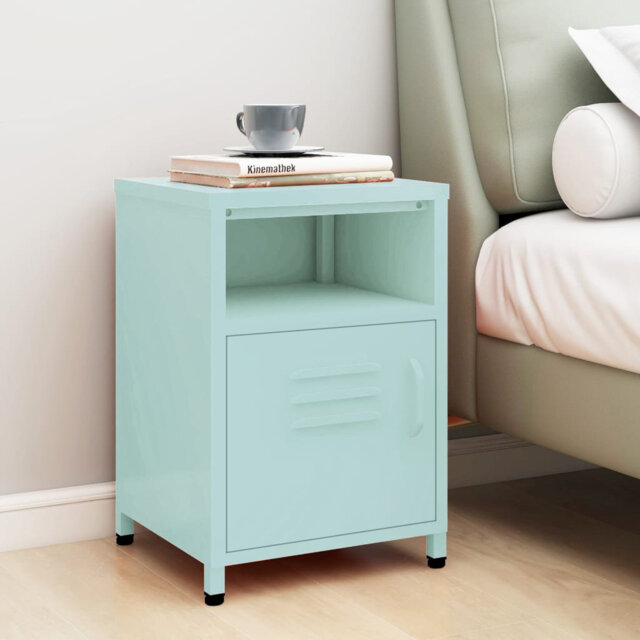 Bren 35cm W Steel Bedside Table