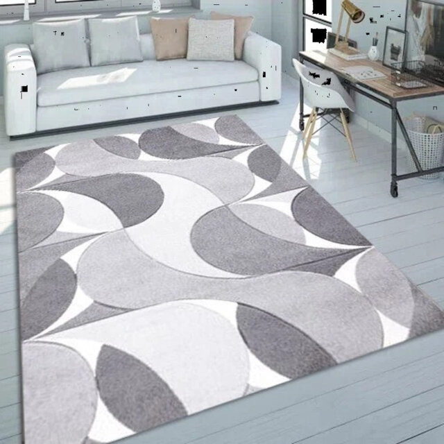 Modern Stylish Geometric Area Rug Living Room Bedroom Carpet Hallway Runner Kitchen Floor Mat