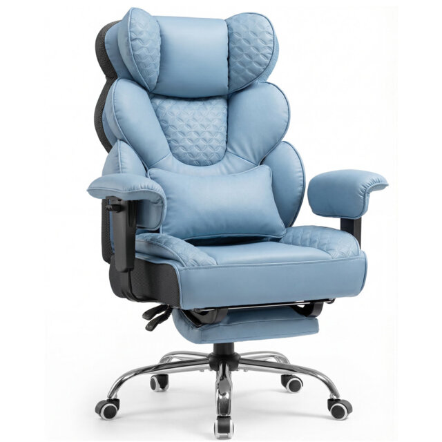 COMHOMA Adjustable Faux Leather Swiveling PC & Racing Game Chair
