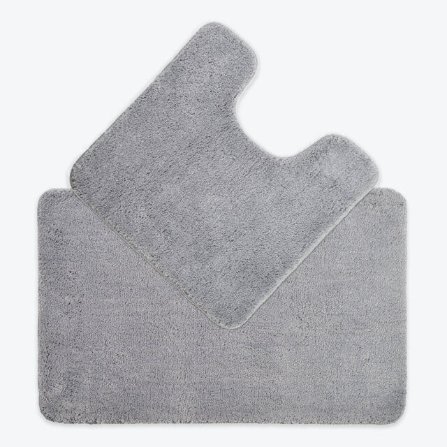 Allviya 2 Piece Bath Mat and Pedestal Mat Non Slip