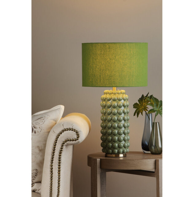 Table Lamp Green With Shade