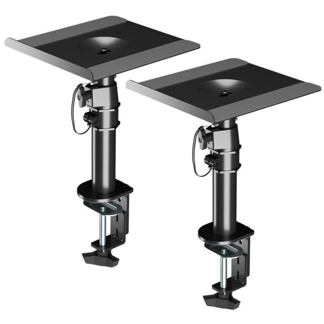 Clamp-On Speaker Stand Desk Mount Set