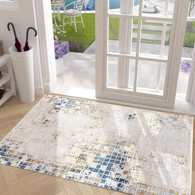 Indoor Area Rugs Low Pile Bedroom Rug Non Slip Floor Mat Soft Entryway Carpet Pad for Hallway ZN001