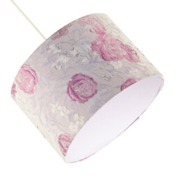 20cm H Cotton Drum Lamp Shade ( No Direct Attachment Method ) in Pink