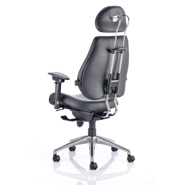 Asbjerg Soft Bonded Leather Office Chair with Headrest