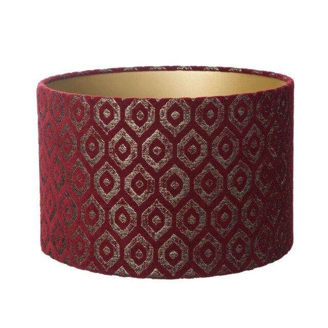 23cm H Velvet Drum Lamp Shade ( Screw On )