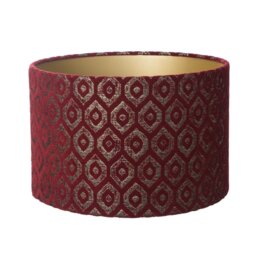 23cm H Velvet Drum Lamp Shade ( Screw On )