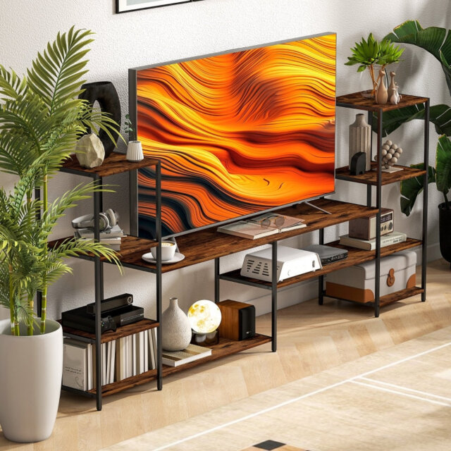 "Unfinished Entertainment Centre for TVs up to 60"" with Fireplace Included"