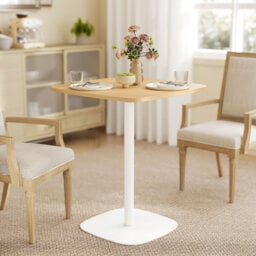 Metal Base Dining Table