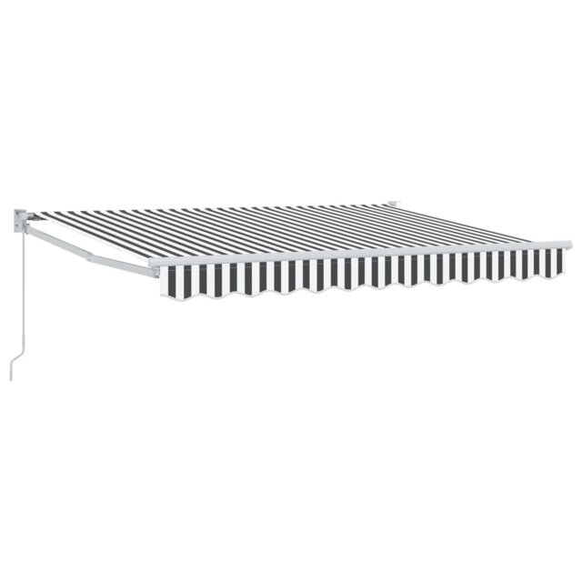 Vidaxl Retractable Awning Door Canopy Garden Patio Awning Fabric And Aluminium