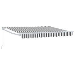 Vidaxl Retractable Awning Door Canopy Garden Patio Awning Fabric And Aluminium