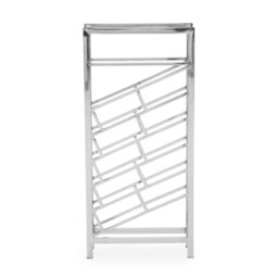 Barolo Floor Wine Bottle Rack Silver