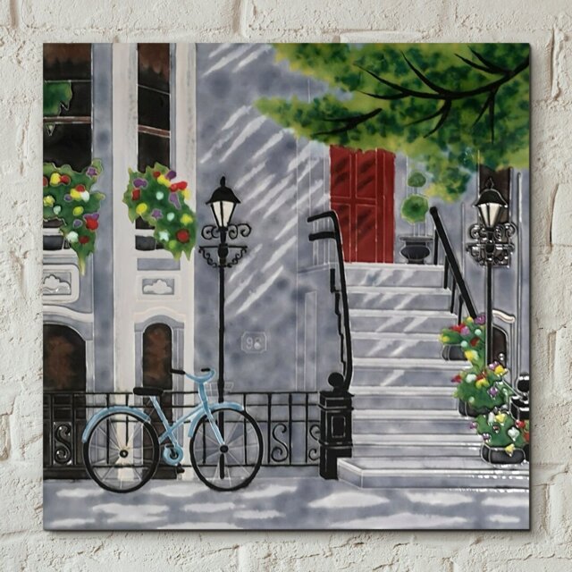 Handmade Buildings & Architecture Wall Decor on Ceramic / Porcelain