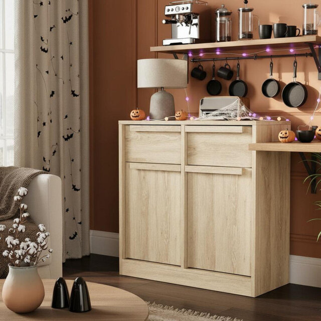 "31.5"" Sideboard Buffet Cabinet with 2 Drawers & 2 Doors, Modern Storage Buffet Table for Kitchen, Dining Room, Living Room, Coffee Accent Cabinet"