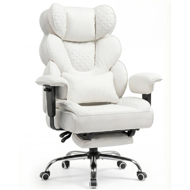 COMHOMA Adjustable Faux Leather Swiveling PC & Racing Game Chair