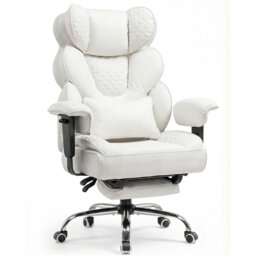 COMHOMA Adjustable Faux Leather Swiveling PC & Racing Game Chair