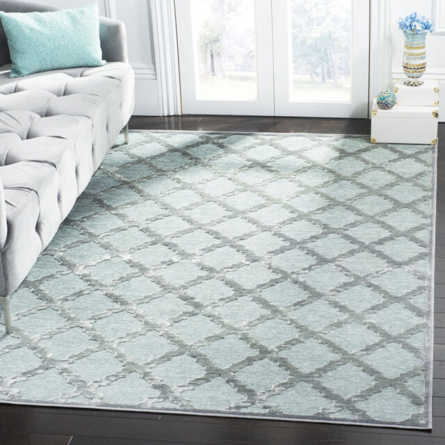 Nancy Geometric Viscose Area Rug