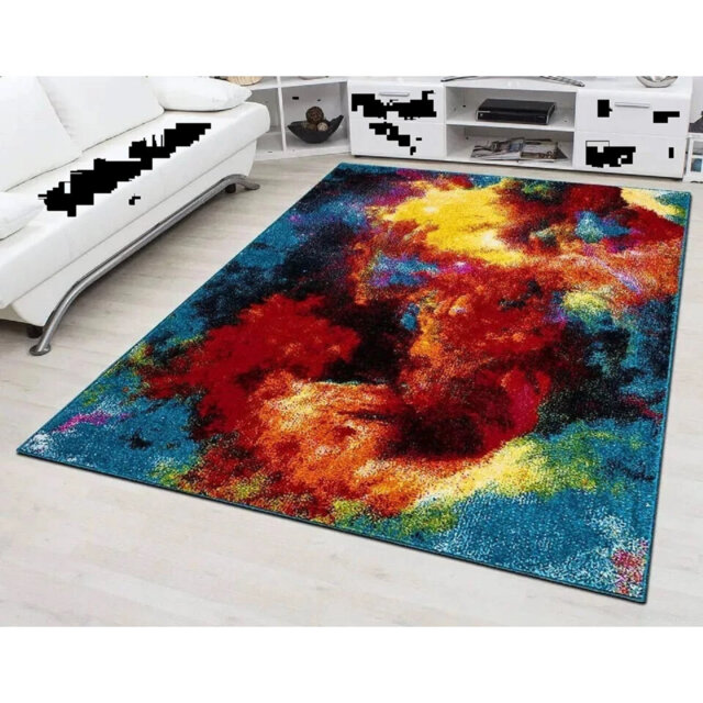 Modern Stylish Multi Colour Hand Carved Area Rugs Soft Living Room Bedroom Carpet Hallway Runner Floor Mat