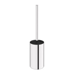 Cosmic Made of Durable Metal with Grey Finish Free-Standing Toilet Brush and Holder