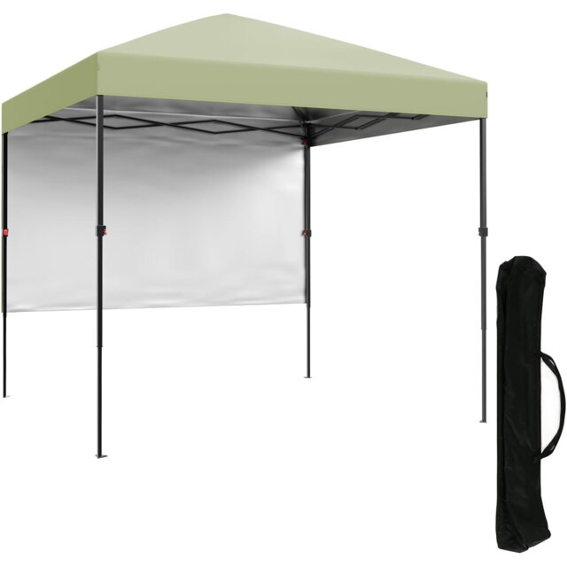 Easy Assembly Pop-Up Gazebo Tent 2.2 x 2.2m – Waterproof & UV-Resistant Outdoor Shelter – Heat Insulation, Side Panel, Collapsible, Portable, Storage