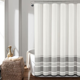 Cotton Shower Curtain Set