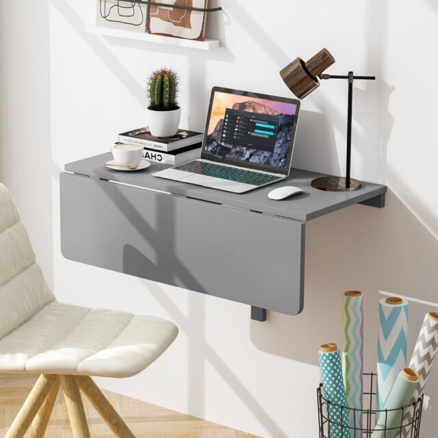 Wall Mounted Folding Table Floating Writing Desk