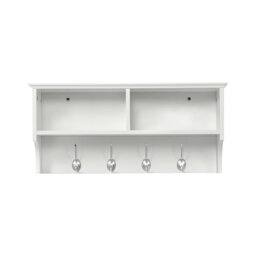 Bustillo Wall 4 - Hook Wall Mounted Coat Rack