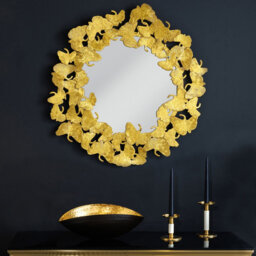 Aurel Iron Circle Wall Mirror